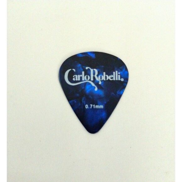 Carlo Robelli0.71mm Guitar pick Blue and Black Marbling - Picture 3 of 10
